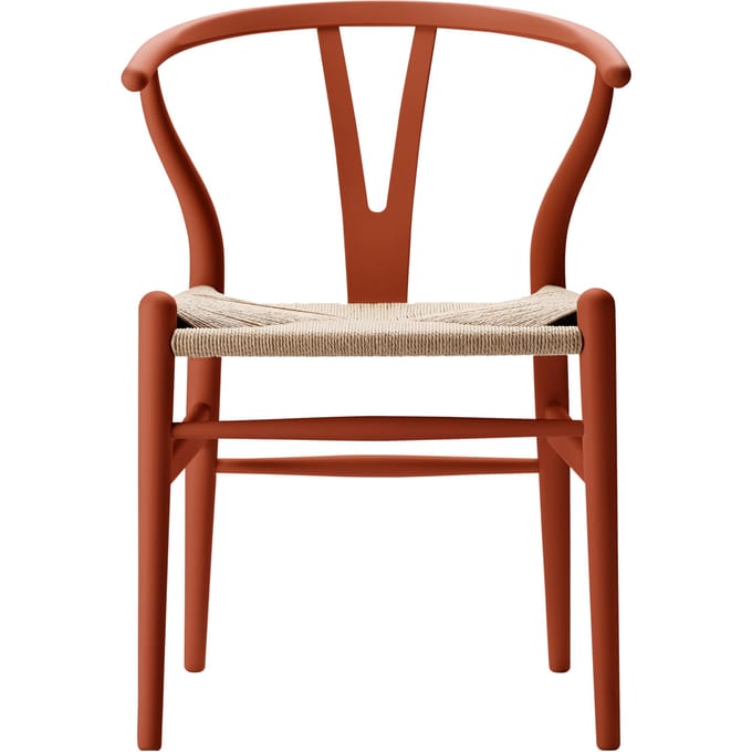Carl Hansen & Søn CH24 Y Wishbone stoel Soft Edition van Ilse Crawford - terracotta
