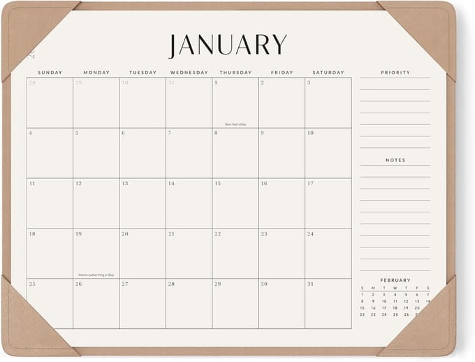 Academische Bureaukalender 2025-2026 met Bureaumat