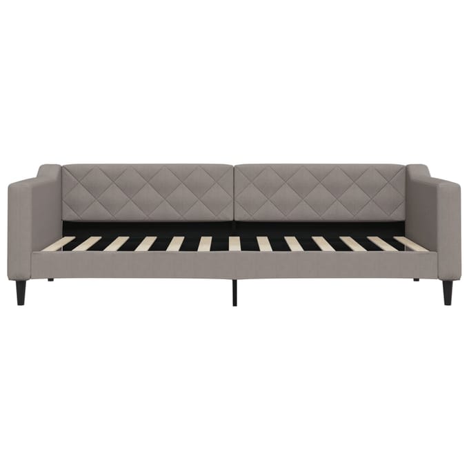 vidaXL - Slaapbank - 90x200 - cm - stof - taupe