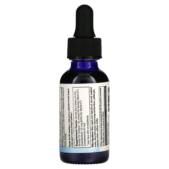 Nutra BioGenesis, émulsion de vitamine D3/K2, 1 fl oz (30 ml)