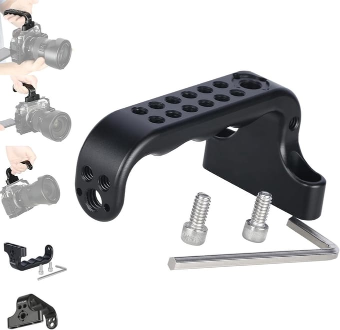 Universele lichtgewicht handgreep met 1/4"-20 schroeven voor camera's en accessoires - 452