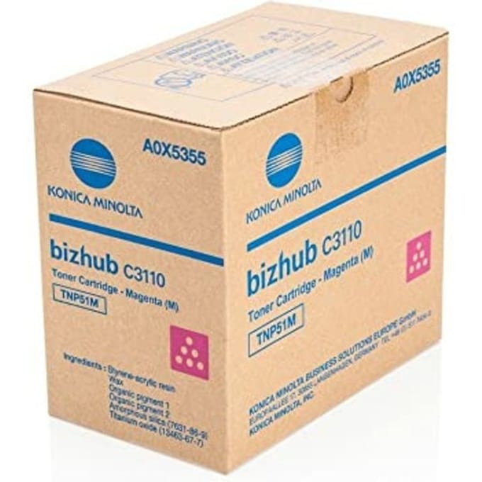 Konica Minolta A0X5355 / TNP-51M Magenta Toner