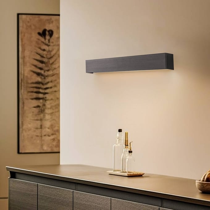 Nowodvorski Lighting Wandlamp Straight S, 62 cm, zwart