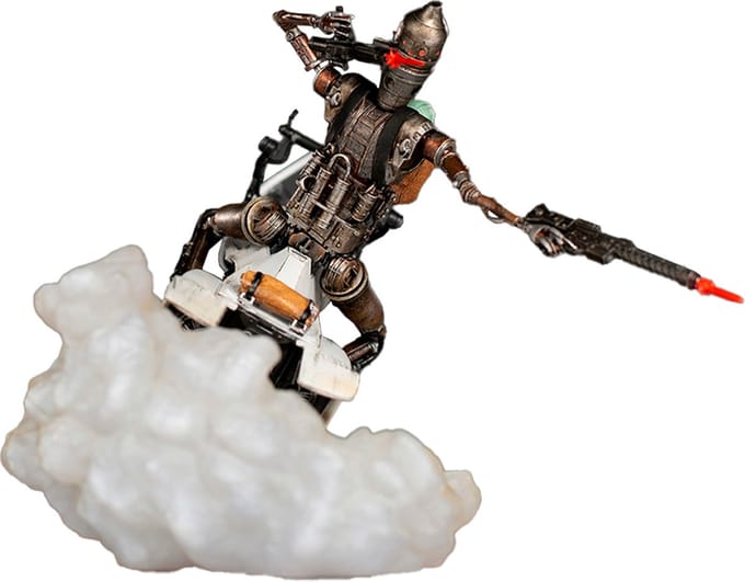 Iron Studios Star Wars The Mandalorian Deluxe Art Scale Statue 1/10 IG-11 & The Child 20 cm Beeld
