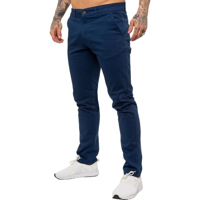 Enzo Heren Slim Fit Stretch Chino