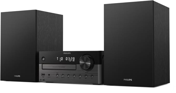 PHILIPS TAM4505M2/12 Micromuzieksysteem - 80 W RMS - DAB+ - FM-radio - CD - Bluetooth 5.4 - USB - Auracast - Audio-in - 2-weg Basreflexluidsprekers