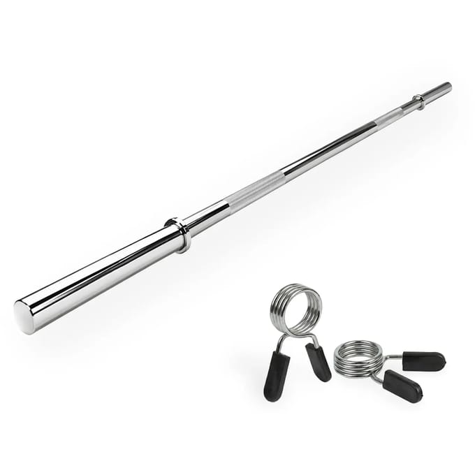 VirtuFit Halterstang - Barbell Stang - Veerclipsluiting - 170 cm - 30 mm