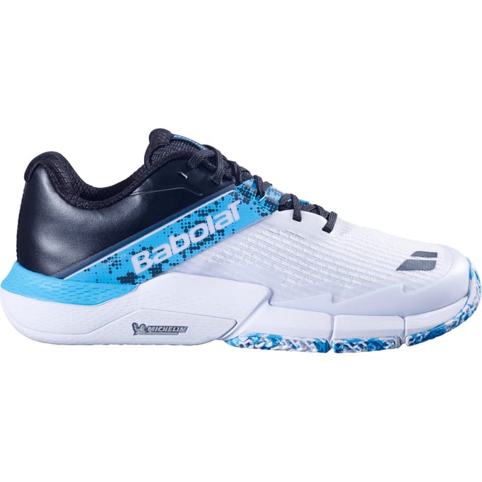 Babolat Movea 2 Padel Schoen Heren-Wit,Lichtblauw