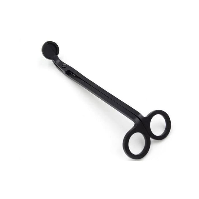 Coupe-mèche de bougie en acier inoxydable Ciseaux à bougie Fabrication de bougies faites à la main Coupe-mèche Ciseaux Outil d'extinction de bougie white