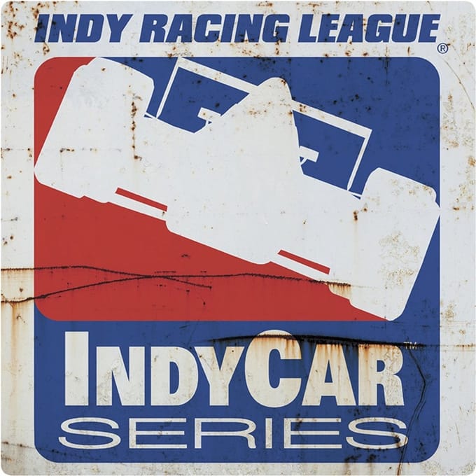 Signs USA - retro wandbord - dibond - Indycar - 35 x 35 cm