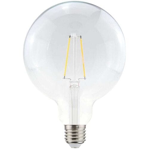 HOFTRONIC LED Filament lamp E27 - 4,5 Watt 470 Lumen - G125 - 2700K Warmwit licht - Dimbaar - Helder glas