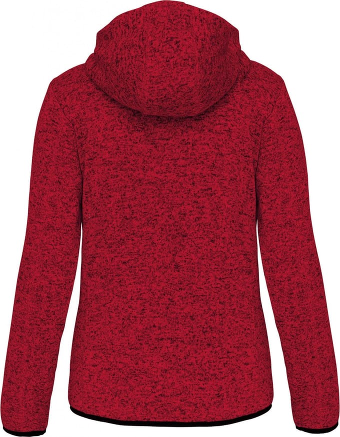 PROACT® Heather damesvest met capuchon PA366 - Red Melange - M
