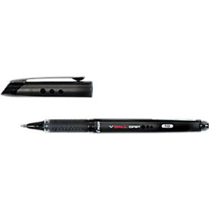 Rollerpen PILOT V-Ball grip breed zwart | 12 stuks