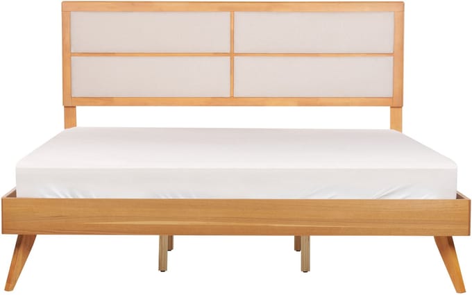 POISSY - Tweepersoonsbed - Lichthout - 180 x 200 cm - MDF