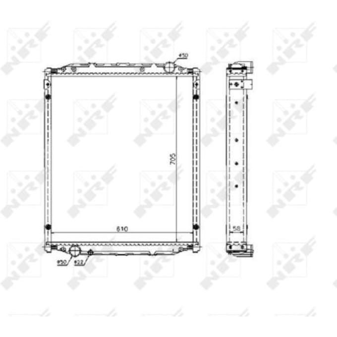 Radiator, motorkoeling NRF 51604