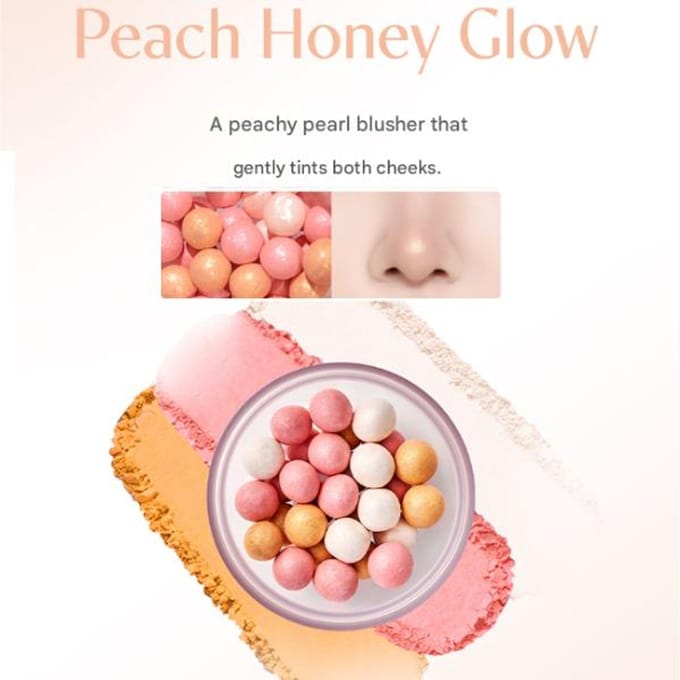 Poudre Boule Éclat Translucide Rom&nd (15 g / 0,52 oz. chaque) (4 possibilités) #03 Peach Honey Glow