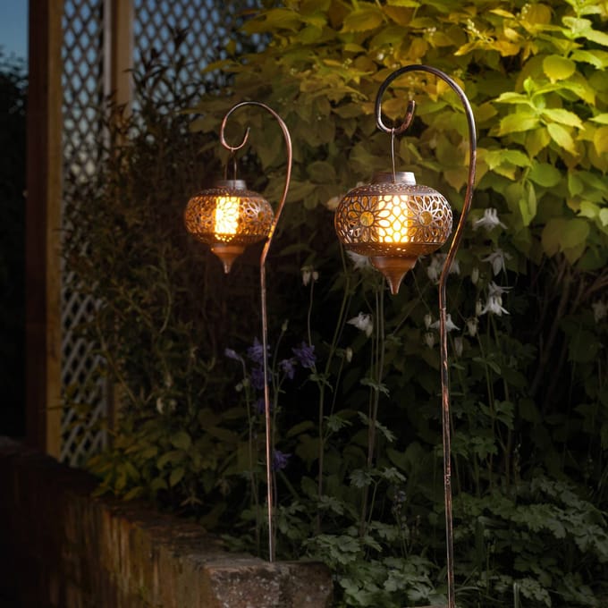 SMART GARDEN LED grondspies lamp Osman, set van 2, IP44