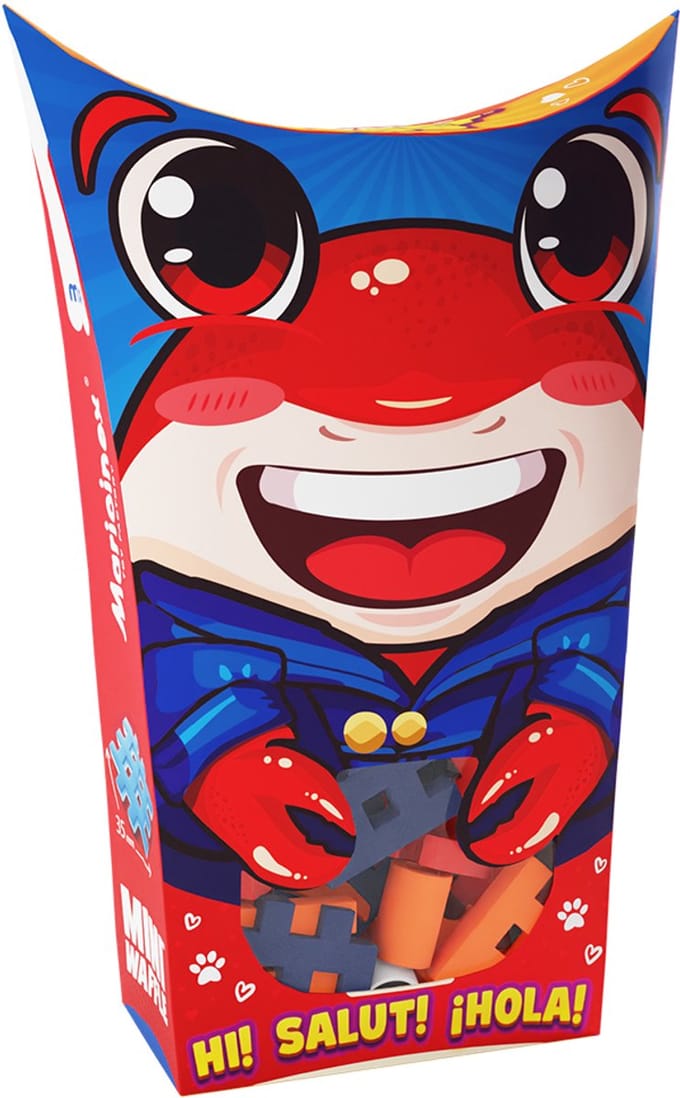 Mini wafel blokken pocket pets krab - Marioinex - vanaf 3 jaar