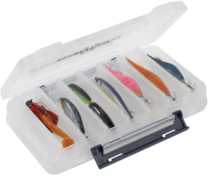 Sakura Lurebox SK-9100 Omkeerbaar Transparant – Compacte Kunstaasbox met Dubbele Indeling