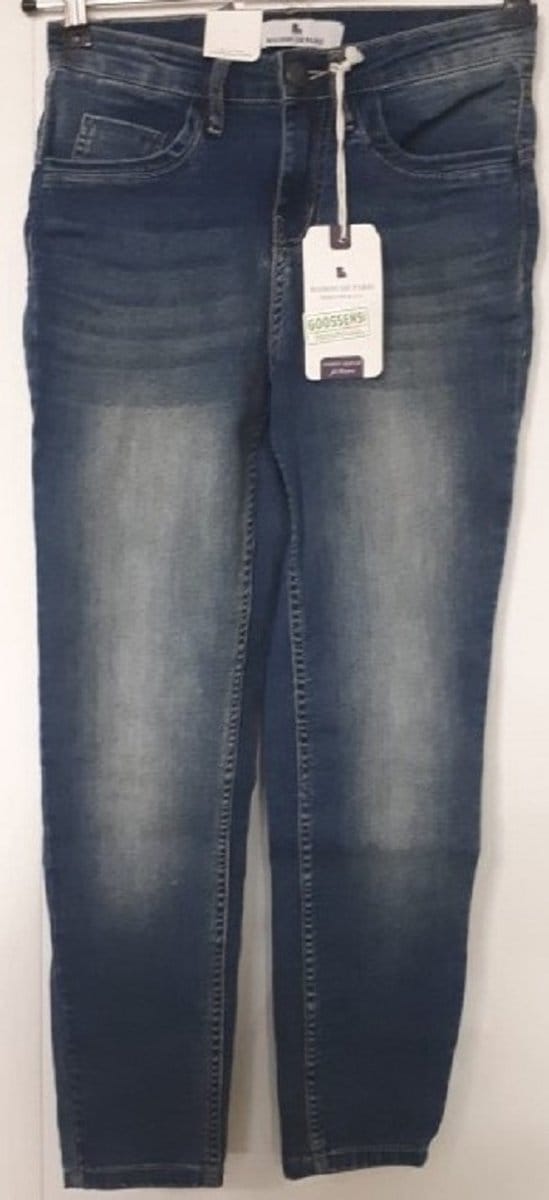 Brams Paris dames broek Jo-Ann - 7/8 broek dames - C02 mid blue - maat 29