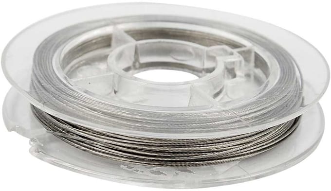 Sieradendraad, dikte 0,38 mm, zilver, 10 m/ 1 rol