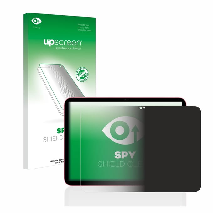 upscreen - privacy screenprotector voor Apple iPad 10.9" WiFi 2022 (10. Gen.) - Folie Beschermfolie Blauwlichtfilter