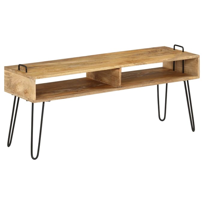 vidaXL - Tv-meubel - 110x35x45 - cm - massief - mangohout