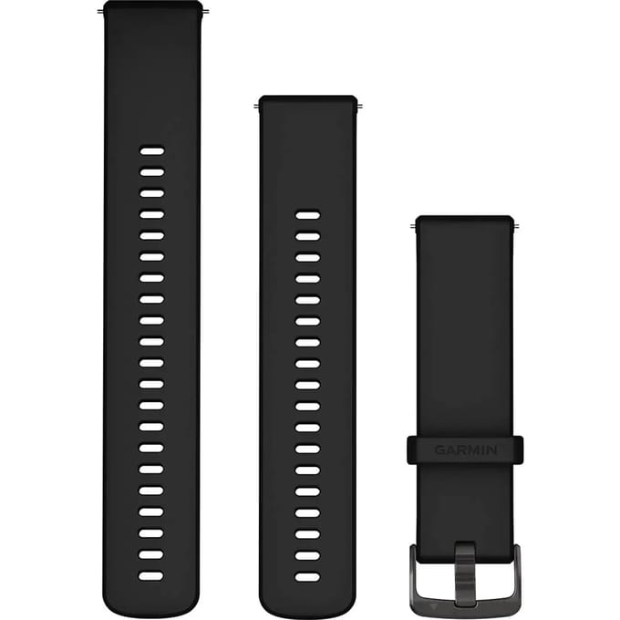 Garmin Siliconen bandje - Garmin 22 mm aansluiting - Black / Slate