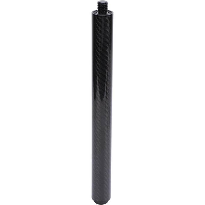 12 Inch Koolstofvezel Biljart Pool Keu Verlengstuk Biljart Accessoire Pool Keu Verlengstuk met Rubber black