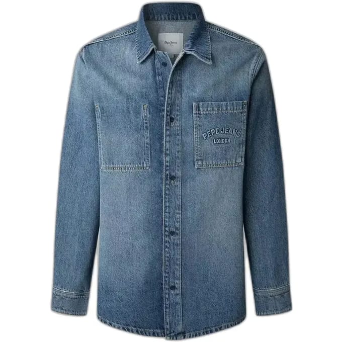 Weston Fs ontspannen overhemd blauw schemering Pepe Jeans