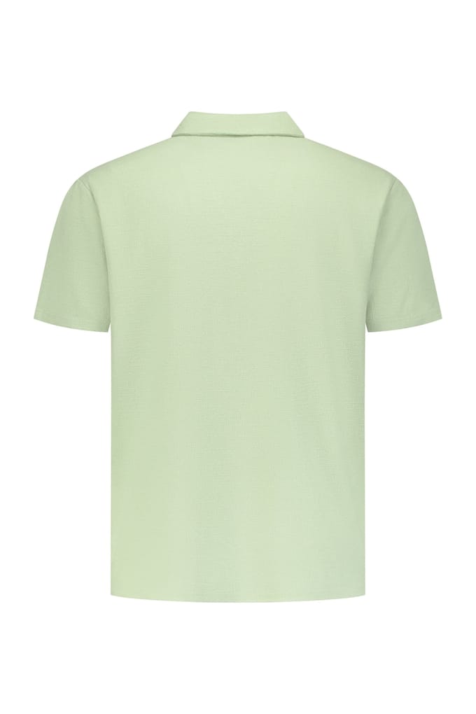 No Excess Polo V Solid Jacquard Green Größe: XXL | Poloshirts Outlet | Herren | Grün