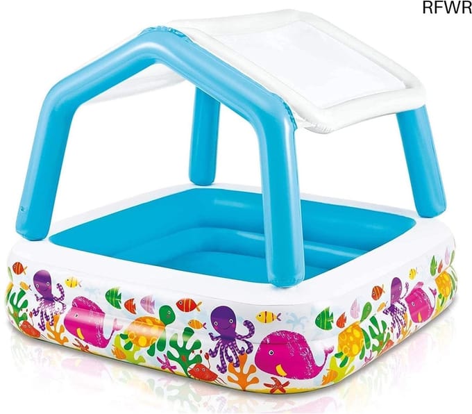 RFWR® Zonneschaduw Kinderzwembad 157cm - Ideaal voor Kinderen vanaf 2 Jaar