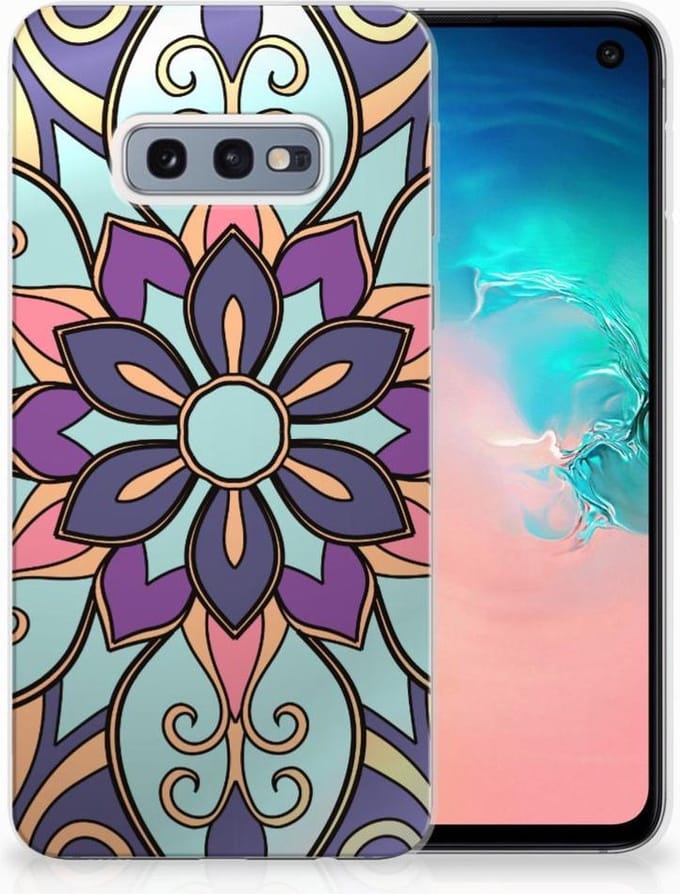 Samsung Galaxy S10e TPU Case Purple Flower