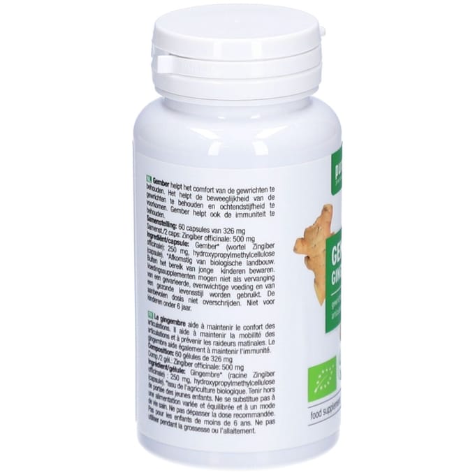 Purasana Vegan Gember 60 Plantaardige Capsules