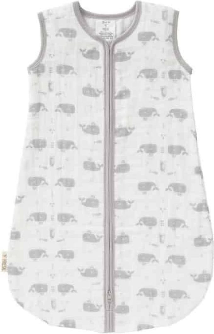 Fresk slaapzak muslin 2-laags Whale dawn grey