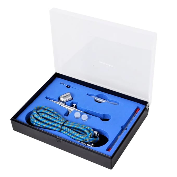 vidaXL - Airbrush - set - 0,2 - / - 0,3 - / - 0,5 - mm - mondstukken