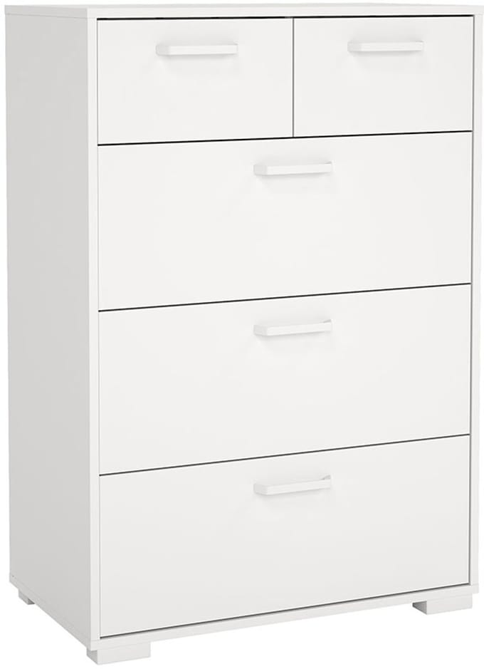 Sofia kommode 5 lades wit.