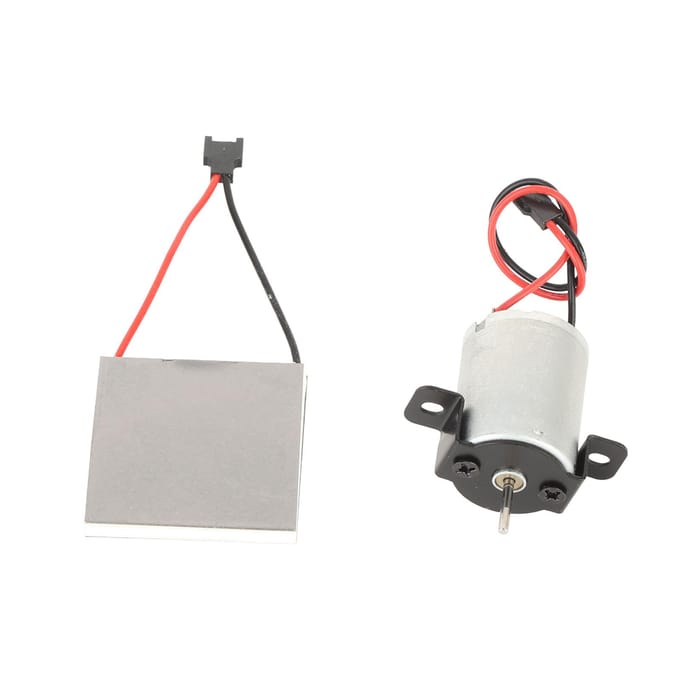 Openhaardventilator Accessoires Motor Stroomopwekking Plaat voor Warmte-aangedreven Kachelventilator white