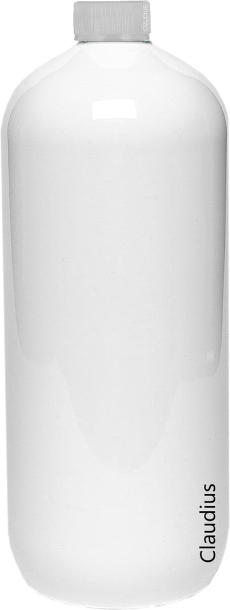Lege Plastic Fles 1 Liter Wit - met verzegeldop - set van 10 stuks - navulbaar - leeg