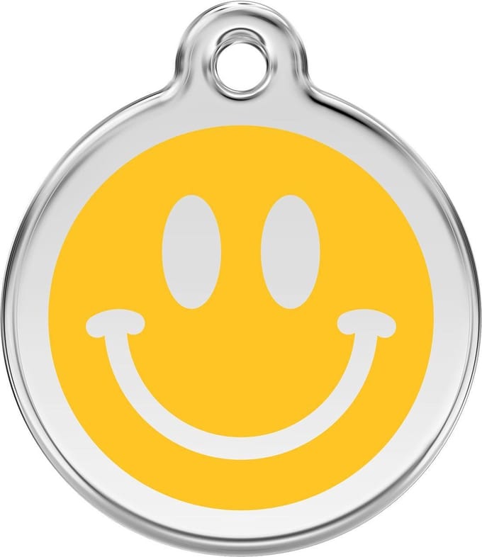 Red Dingo Hondenpenning 38 mm smiley