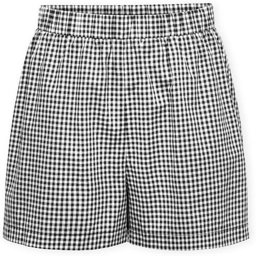 Korte Broek Only Maye Check Shorts - Black/White