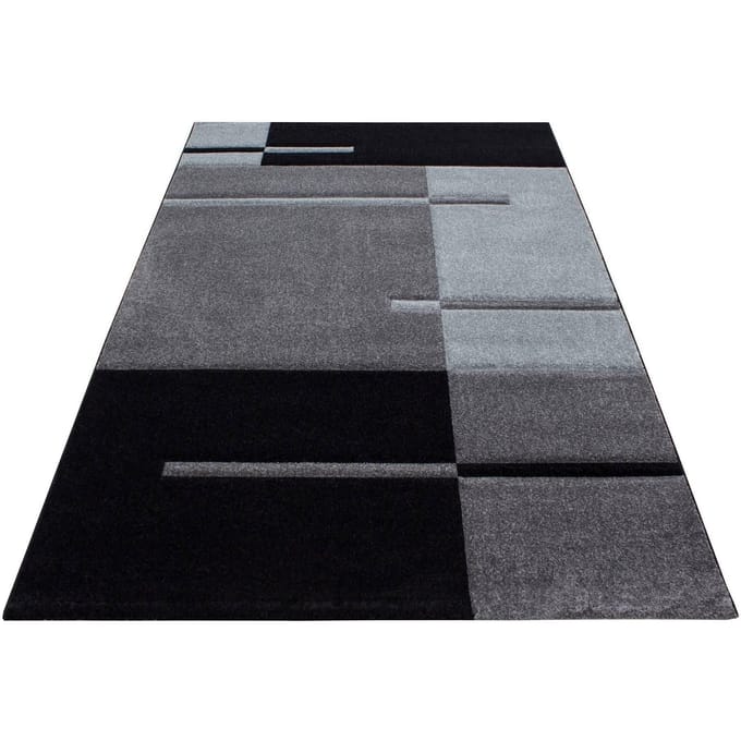 Hawaii Vloerkleed – Grijs – Laagpolig – Modern 3D-Design – 160x230 cm