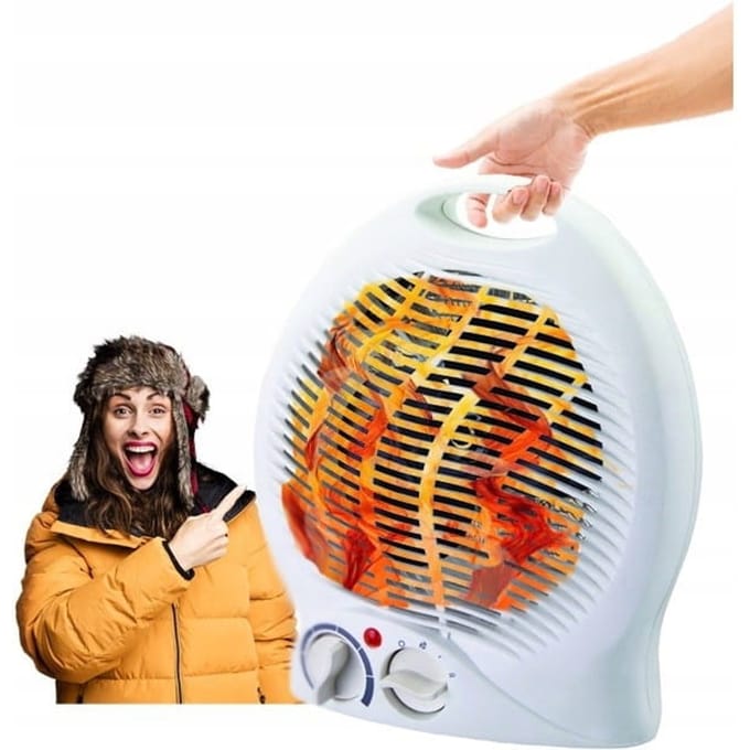 Nergis FH-04 Serie - Elektrische Ventilatorkachel - 2000W - Thermostaat - Turbo Ventilator