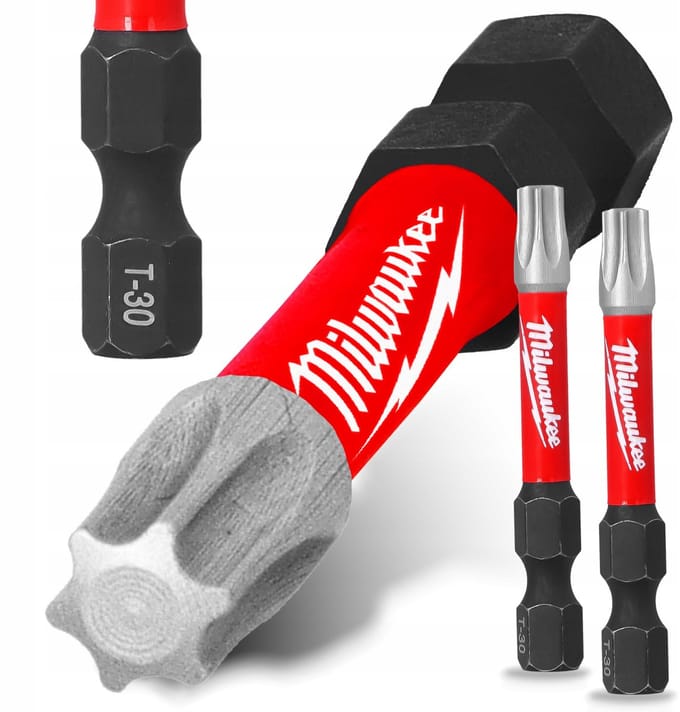 Milwaukee TX30 Impact Bits 50mm Torx 2 Stuks - Shockwave Duty