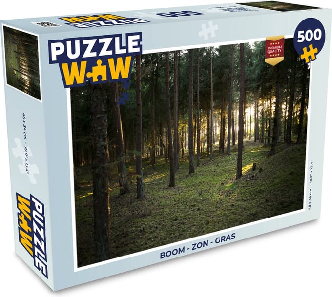 Puzzel Boom - Zon - Gras - Legpuzzel - Puzzel 500 stukjes