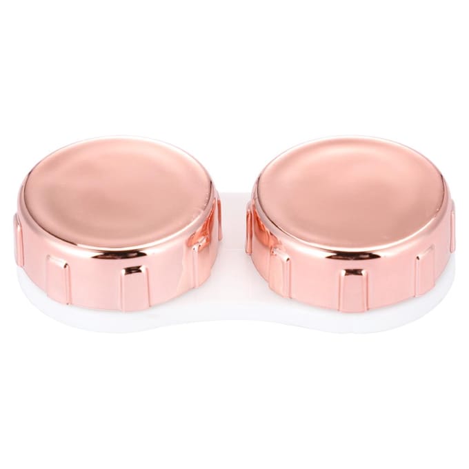 Mini Contactlenshouder Oogzorg Lenzen Container Doosje Draagbare Spiegel Doos Roze roze