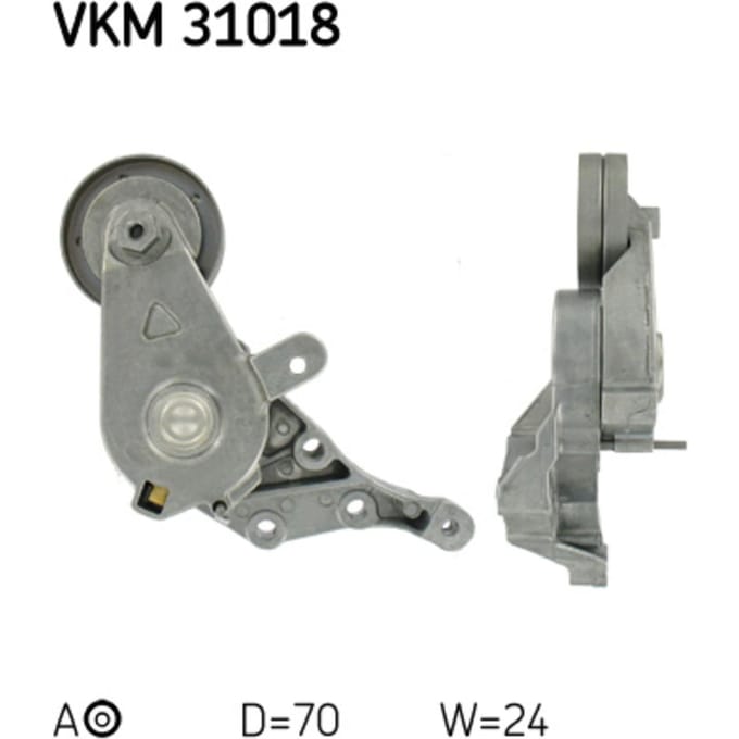 Spanpoelie, V-riem SKF VKM 31018