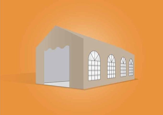 Ambisphere - Partytent 3x8 - Premium 3x8 Beige