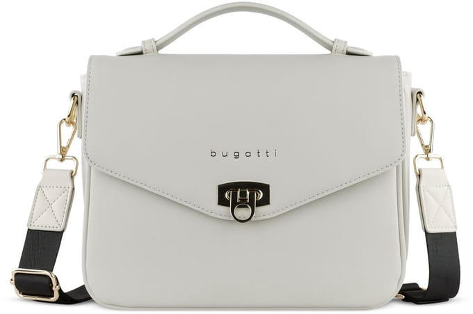bugatti schoudertas handtas Ella Classic Bag Beige Saffiano