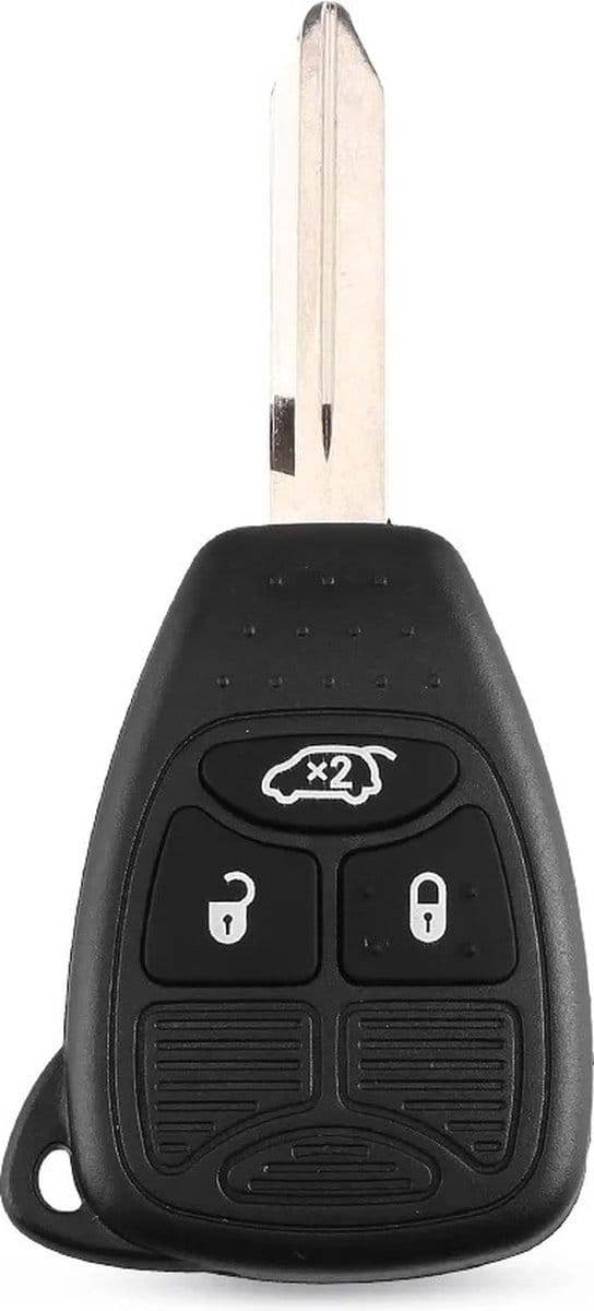 XEOD Autosleutelbehuizing - sleutelbehuizing auto - sleutel - Autosleutel / Geschikt voor: Dodge, Chrysler & Jeep 3 knops